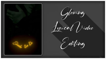 Glowing Lyrics Alight Motion - Black Screen Lyrics Editing - Trending Glow Lyrics Editing