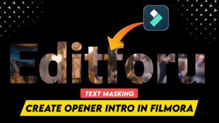How to Edit Text Masking Intro in Filmora - Video Inside Text Filmora Tutorial