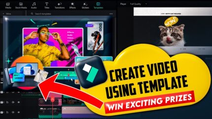 How to Edit Video in Filmora Templates - filmora12create Video Challenge Win Exciting Prizes