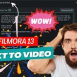 How to Make A Video from Text in Filmora 13 - Filmora 13 AI Features - AI Text to Video Filmora 13