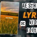 How to Make Trending Lyrical Aesthetic StatusVideo - Aesthetic WhatsApp Status Editing - Capcut aap