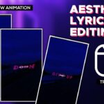 New Reels Aesthetic Video Editing Tutorial - Capcut New Animation - Aesthetic Lyrics Edit