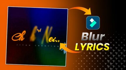 Smooth Blur Lyrics Video Editing in Filmora 11 - Lyrical Video Tutorial Hindi
