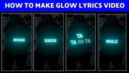 Trending Beggin Music Neon Glowing Text Effect Editing - Beggin Glowing Text Reels Editing