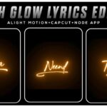 Trending Glow Light Lyrics Video Editing - Brush Stroke Effect Lyrics Edit - Capcut Animation